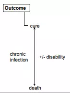 Outcome of Infection Model SimpleMed